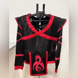 Spooktacular Creations Ninja Women’s Size Large, Red/Black Top/Short Dress
